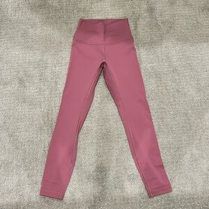 Lululemon Dusty Pink High Rise Tight 25”